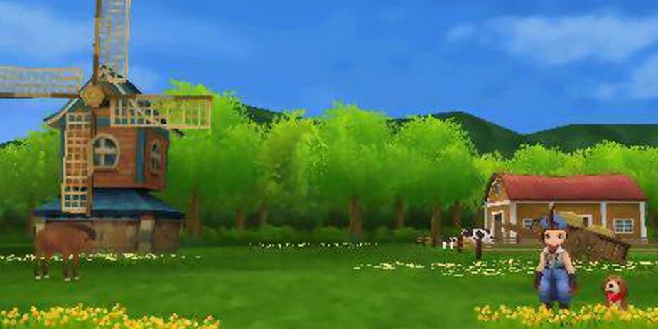 PSP《牧场物语：蜜糖村与村民的愿望.Harvest Moon: Hero of Leaf Valley》中文版下载插图1
